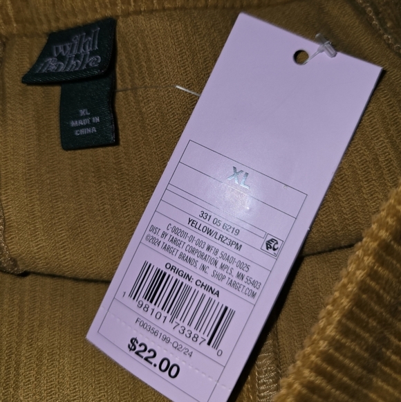 Womens Wild Fable Stylish Tan Corduroy Skirt, Size Xl, NWT!! - Picture 4 of 4